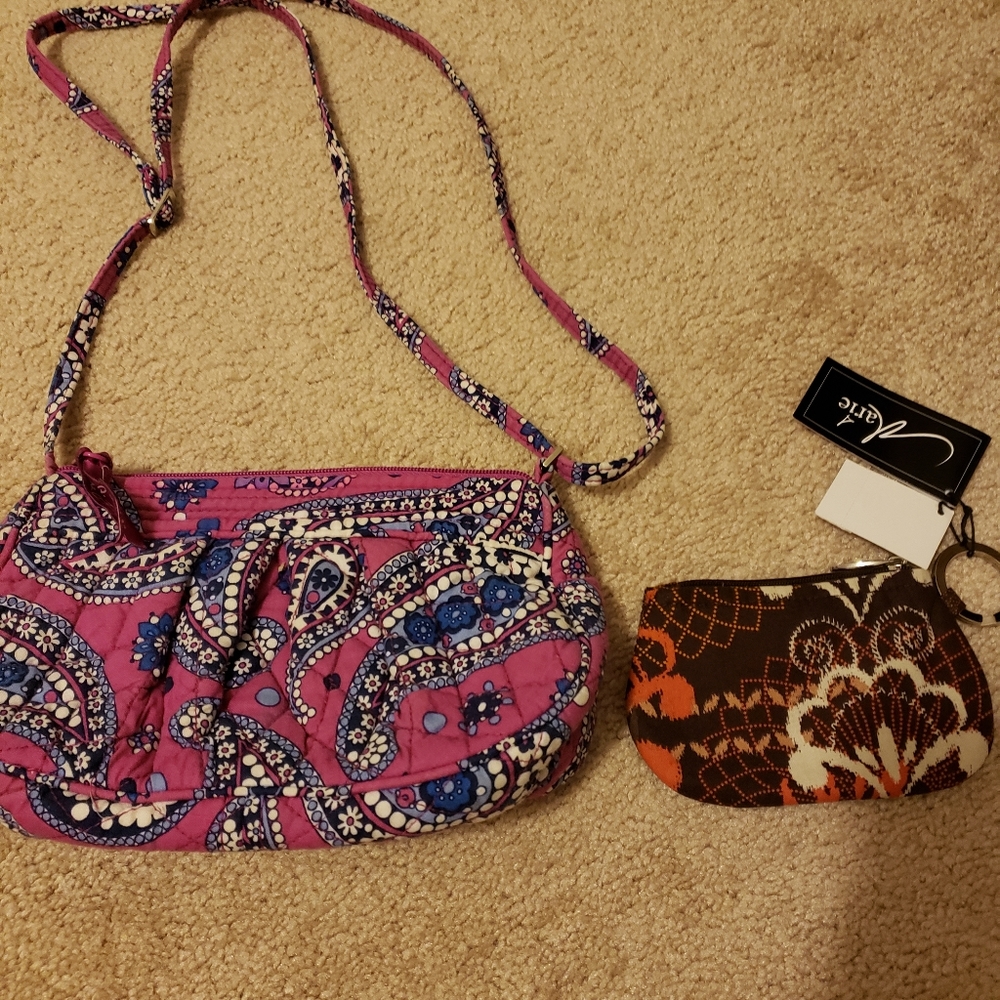 Bundle Vera Bradley boysenberry pattern small crossbody and Marie